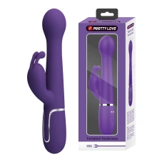 Wibrator Króliczek Dejon Dark Purple Pretty Love Posuwisty Fioletowy | 100% ORYGINAŁ| DYSKRETNA PRZESYŁKA